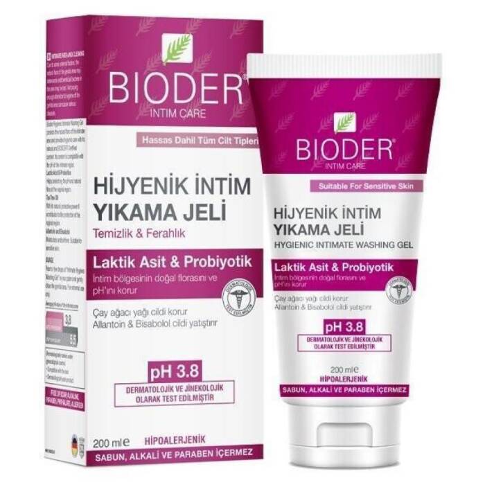 Bioder Hijyenik Intim Yıkama Jeli 200 ml - Probiyotik Içerikli Özel Formül - 1