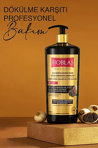 Black Garlic Extract Saç Dökülmesine Karşı Siyah Sarımsak Şampuanı 1000ml X 2li Set - 4