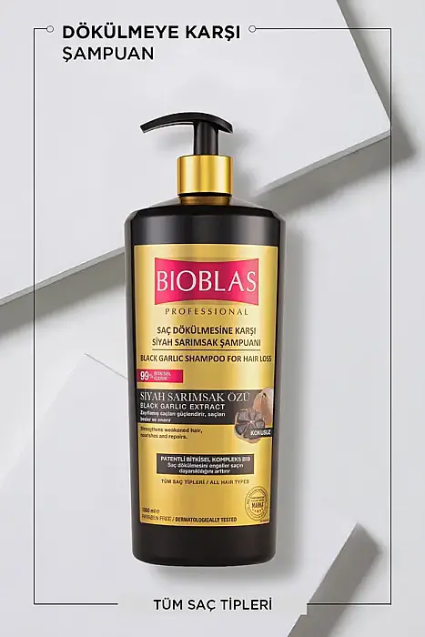 Black Garlic Extract Saç Dökülmesine Karşı Siyah Sarımsak Şampuanı 1000ml X 2li Set - 5