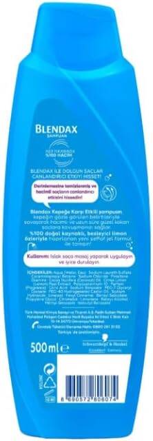 Blendax Kepeğe Karşı Etkili Limon Özlü Şampuan 500 ml - 3