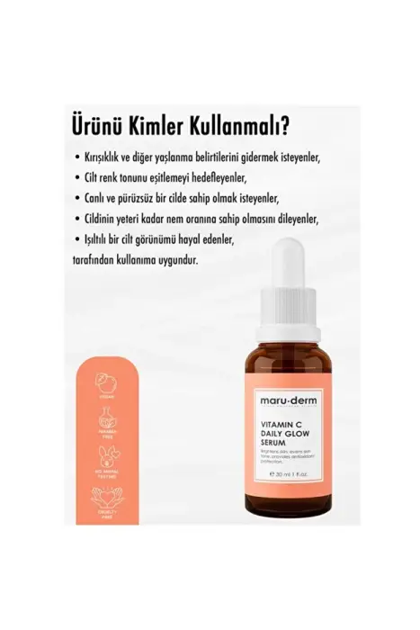 C Vitamini (Sodium Ascorbyl Phosphate ) Ve Peptid Aydınlatıcı Cilt Bakım Serumu 30 ML - 3