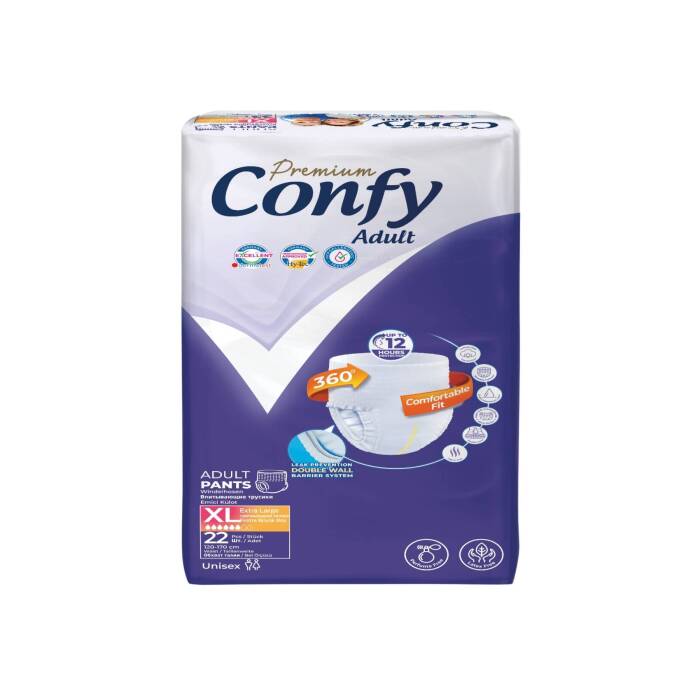Confy Adult Premium Yetişkin Külot Bezi ExtraLarge 22 Adet - 2