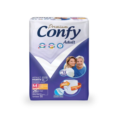 Confy Adult Premium Yetişkin Külot Bezi Medium Orta Boy 26 Adet - Confy Adult