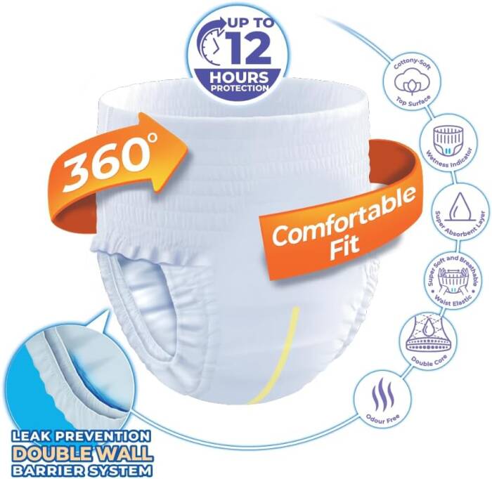 Confy Adult Premium Yetişkin Külot Bezi Medium Orta Boy 26 Adet - 4