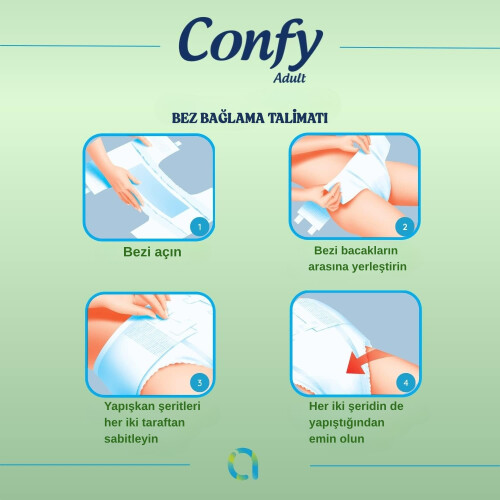 Confy Adult Yetişkin Bez Straight Medium Jumbo 30'lu - 5