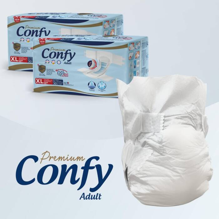 Confy Adult Yetişkin Bezi Extralarge 30 Adet x 3 Paket - 2