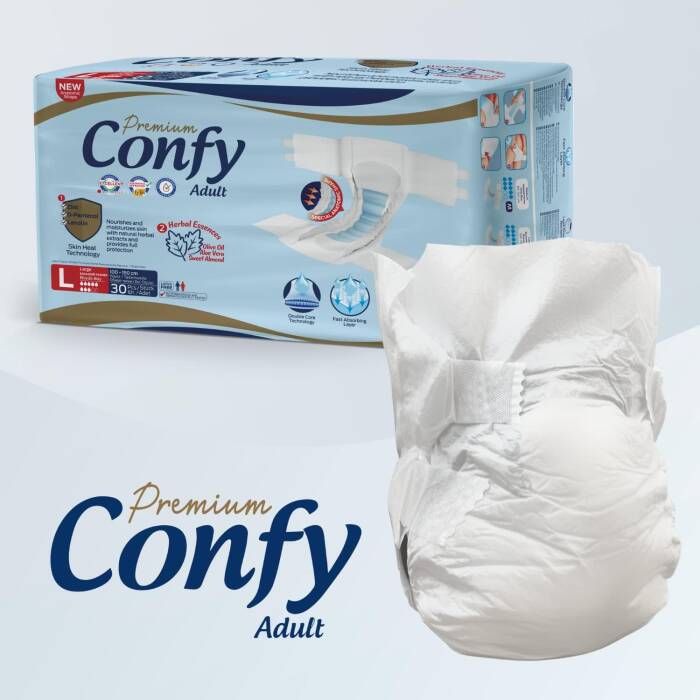 Confy Adult Yetişkin Bezi Large 90 Adet (3 Paket) - 2