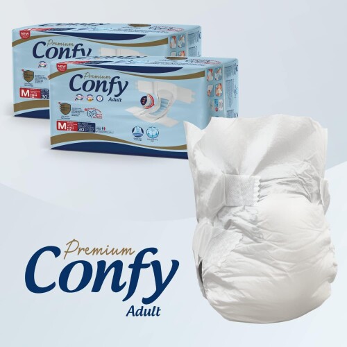 Confy Adult Yetişkin Bezi Medium 30 Adet x 2 Adet - 2