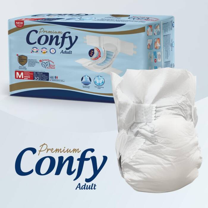 Confy Adult Yetişkin Bezi Medium 90 Adet (3 Paket) - 3
