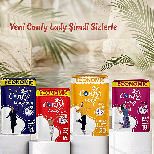 Confy Lady Gece Serisi 2 Li Ekonomik Tanışma Paketi 30 Adet - 5
