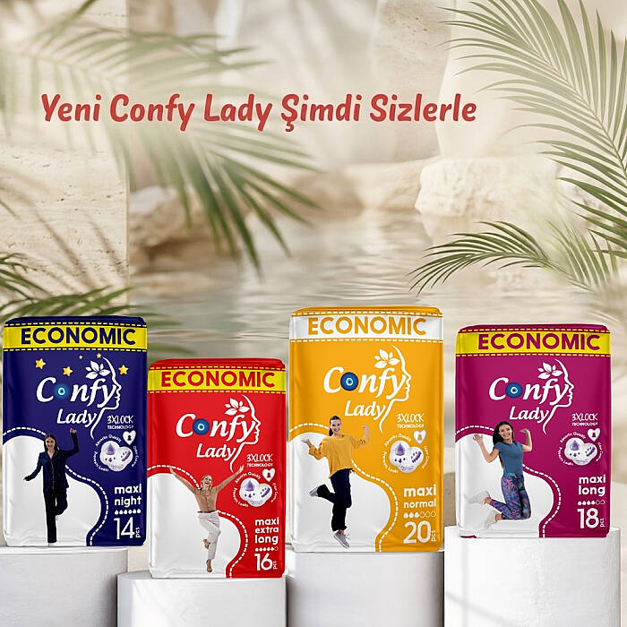 Confy Lady Gece Serisi 2 Li Ekonomik Tanışma Paketi 30 Adet - 5
