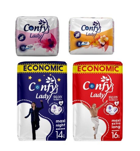 Confy Lady Gece ve Gündüz Özgürlük Seti 49 Adet - Confy Lady