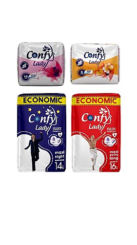 Confy Lady Gece ve Gündüz Özgürlük Seti 49 Adet - Confy Lady