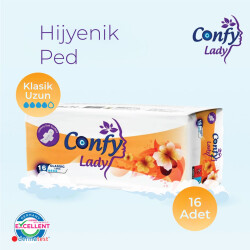 Confy Lady Hijyenik Ped Classic Uzun Gün 16 lı Paket - 1