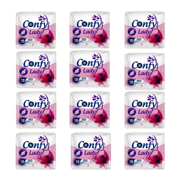 Confy Lady Hijyenik Ped Maxi Normal 10 Adet x 12 Adet - 1