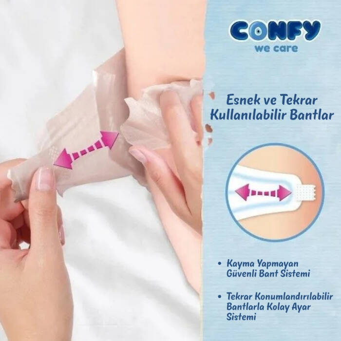 Confy Premium 2 Numara Bebek Bezi Mini 3 - 6 Kg 40 Adet - 6