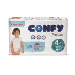 Confy Premium Bebek Bezi 4 Numara Maxi Plus 48 adet - 1