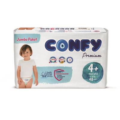 Confy Premium Bebek Bezi 4 Numara Maxi Plus 48 adet - 2