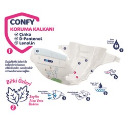 Confy Premium Bebek Bezi 4 Numara Maxi Plus 9-16 kg 48 adet - 6