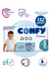 Confy Premium 5 Numara Bebek Bezi Junior 11 - 18 KG 132 Adet - Confy