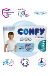Confy Premium 5 Numara Bebek Bezi Junior 11 - 18 KG 44 Adet - 1