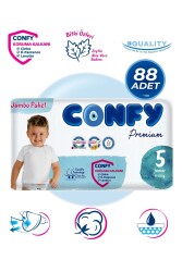 Confy Premium 5 Numara Bebek Bezi Junior 11 - 18 KG 88 Adet - 1