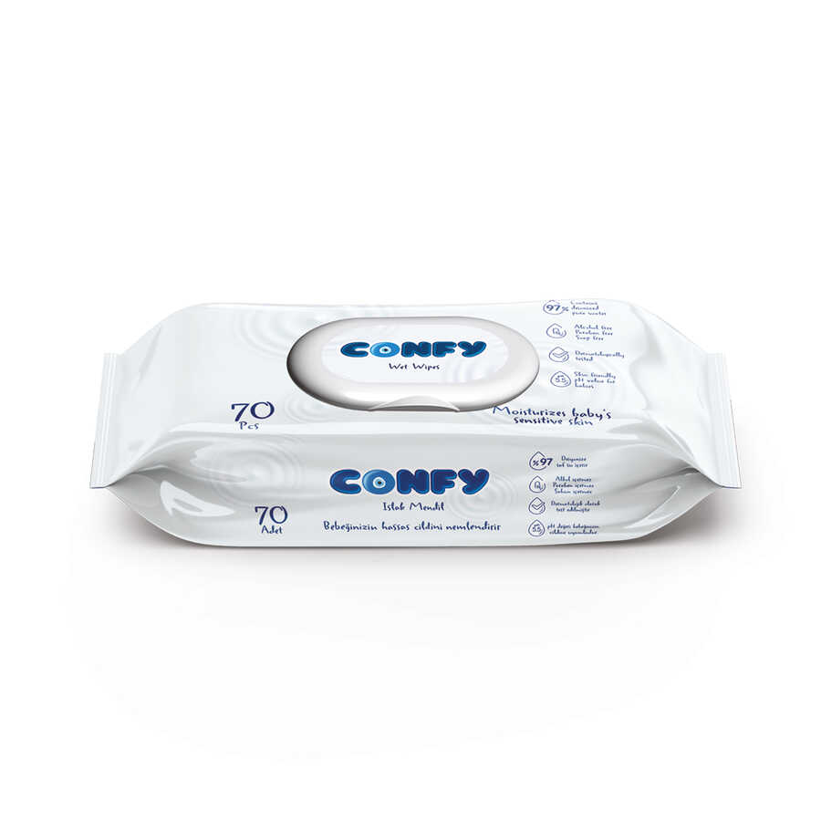 Confy Premium Islak Mendil Soft Care 70 Adet - 1