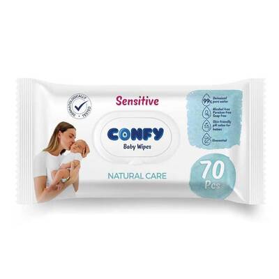 Confy Premium Sensitive Islak Mendil 70 li x 2 Adet - 3