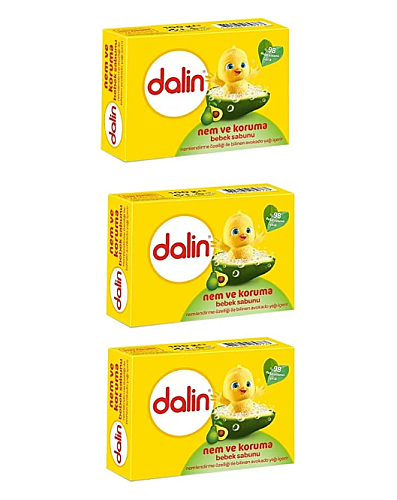 Dalin Avokadolu Nem ve Koruma Bebek Sabunu 3 x 100 gr - Dalin
