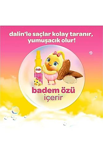 Dalin Badem Özlü Kolay Tarama Saç Spreyi 200 ml 3 Adet - 2