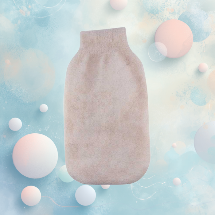 Derma Banyo Naturel Bebek Lifi, Saf Yün Banyo Bebek Eldiveni - 3