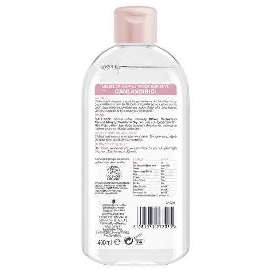 Diadermine Naturally Bio Me Canlandirici Micellar Makyaj Temizleme Suyu 400 ML - 3