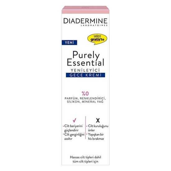 Diadermine Purely Essential Yenileyici Gece Kremi 40 ml - 1