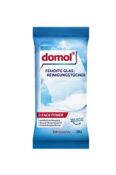 Domol Ayna Ve Cam Yüzeyler Için Islak Mendil 20 Adet - Domol