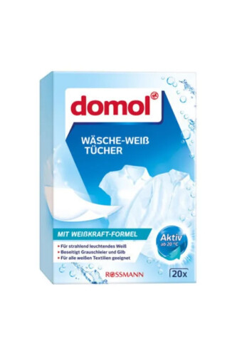 Domol Beyazlatıcı Çamaşır Mendili 20 Adet - Domol