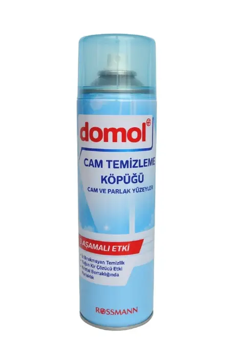 Domol Cam Temizleme Köpüğü Cam Ve Parlak Yüzeyler 500 Ml - 1