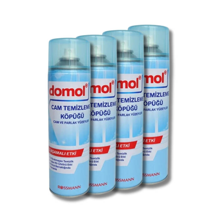 Domol Cam Ve Parlak Yüzeyler İçin Cam Temizleme Köpüğü 500 ml (4 Adet) - 1