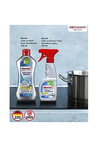 Domol Çelik Ve Krom Evye Temizleyicisi 300 Ml - 2