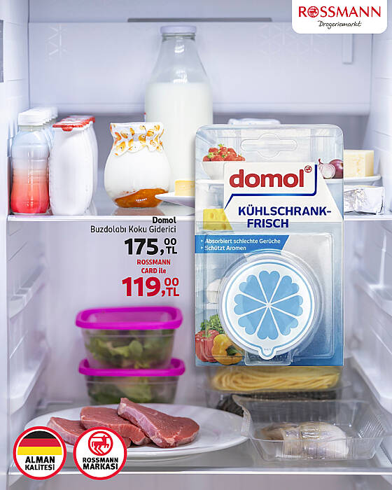 Domol Kokusuz Buzdolabı Deodorantı Kartuş Ve Karbon Filtre 40 gr. - 2