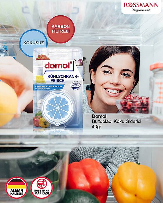 Domol Kokusuz Buzdolabı Deodorantı Kartuş Ve Karbon Filtre 40 gr. - 3