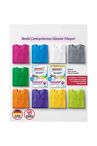 Domol Renk Ayırıcı Mendil Çamaşır Makinesi Için 50 li x 3 Adet - 4