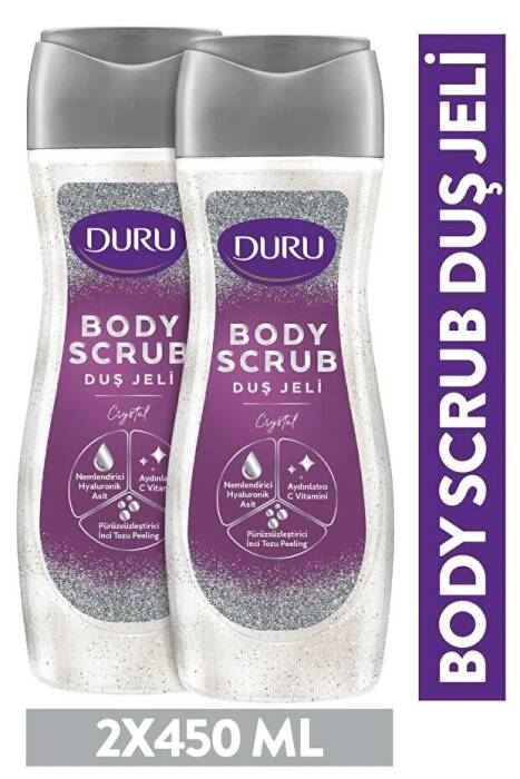 Duru Body Scrub Crystal Duş Jeli 2x450 Ml - 1