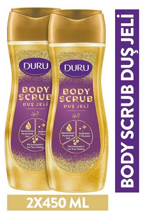 Duru Body Scrub Gold Duş Jeli 2x450 Ml - 1