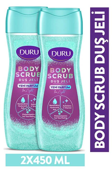 Duru Body Scrub Ice Light Duş Jeli 2x450ml - 1