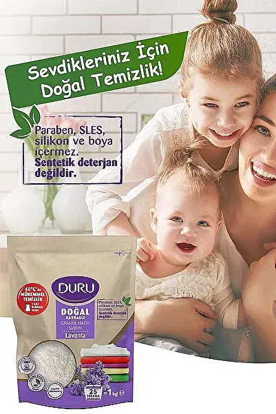 Duru Doğal Kaynaklı Granül Sabun Klasik 1 kg x2 Adet - 2
