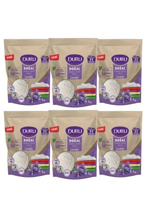 Duru Granül Matik Sabun Lavanta Kokulu 1 Kg.6 Adet - 1