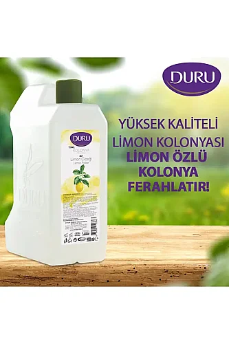Duru Limon Kolonya 80 Derece 4 lt Bidon Kokusuyla Ferahlatıcı Etki Sağlar 4x900 - 3