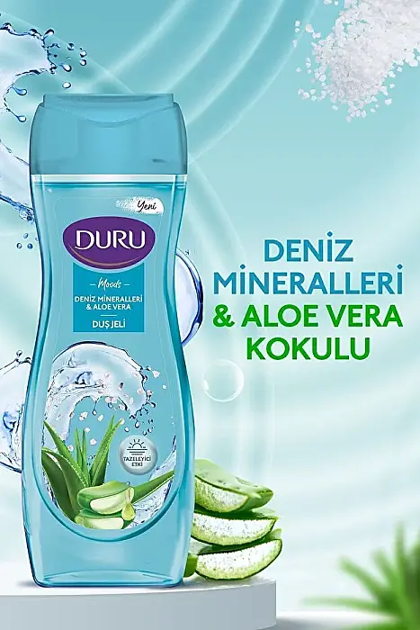 Duru Moods ve Aloe Vera Duş Jeli 450Ml,Mineral - 2