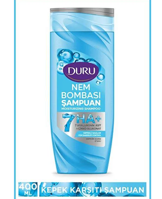 Duru Nem Bombası Kepekli Saçlar için Kepeğe Karşı Etkili Şampuan 400 Ml - 1