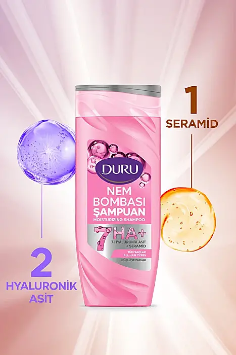 Duru Nem Bombası Tüm Saçlar İçin Şampuan 4x400 Ml - 2
